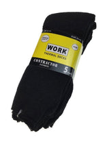 10 Pairs THERMAL WORK SOCKS Boot Thick Outdoor Heavy Duty Cotton Tradie BULK - Black - 6-11