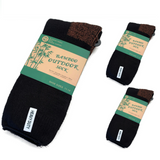 3 Pairs BAMBOO OUTDOOR SOCKS Mens Heavy Duty Thick Work Socks Cushion