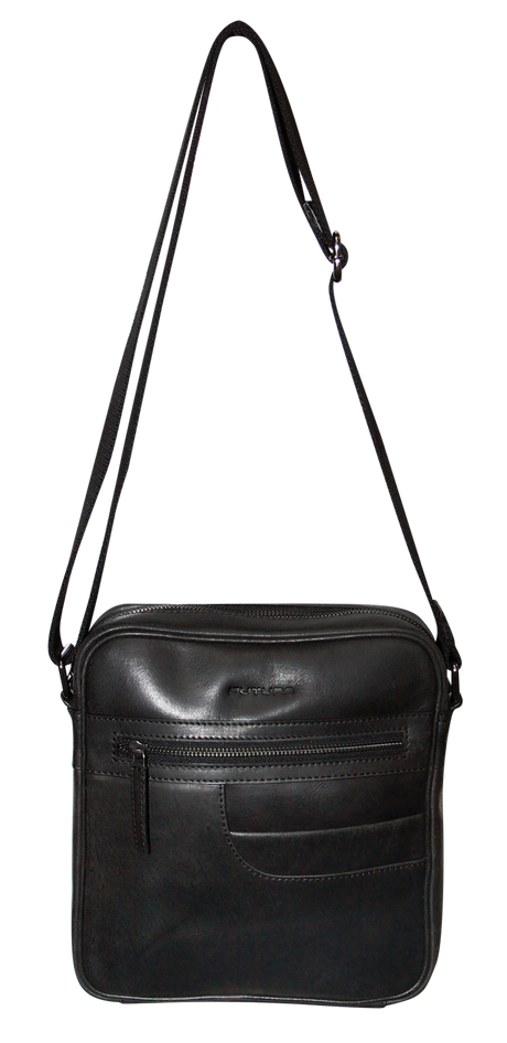 Futura Means Crossbody Bag Adjustable Shoulder Strap Travel Wallet - Black