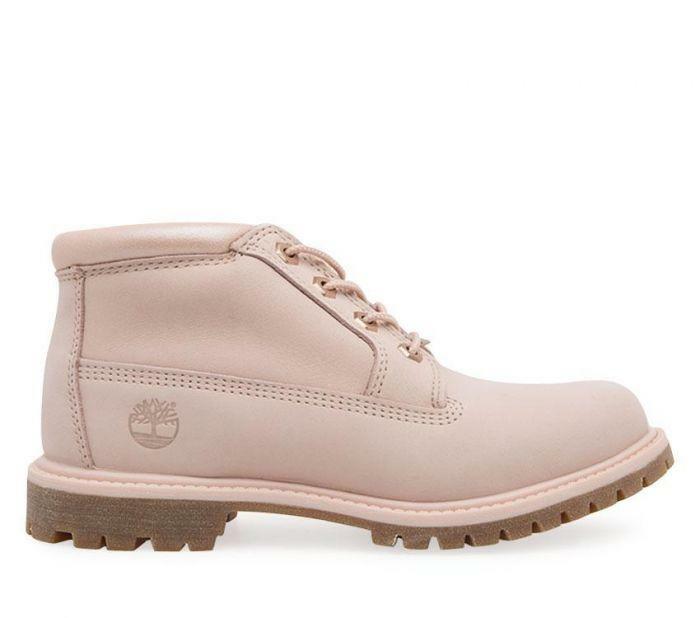 Timberland Womens Nellie Chukka Ankle Boots Shoes - Light Pink/Metallic