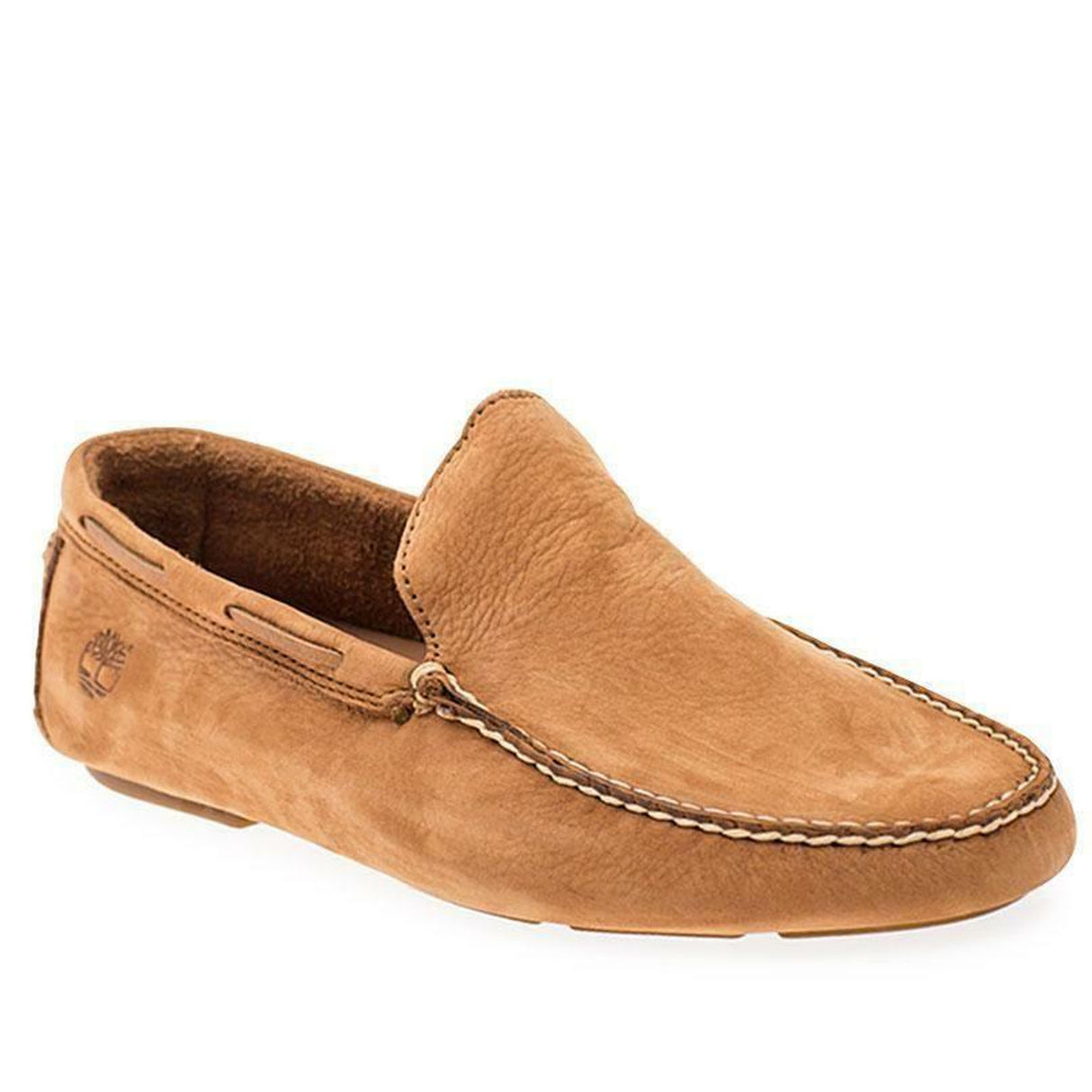 Timberland Mens Heritage Driver Venetian Slip On Leather Shoe Boat - Argan Oil