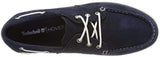 Timberland Mens Blue Graydon Leather Moccasins Boat Shoes - Navy