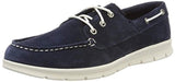 Timberland Mens Blue Graydon Leather Moccasins Boat Shoes - Navy