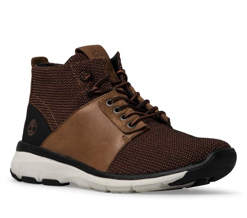 Timberland Mens Altimeter Mixed Media Chukka Shoes Casual Sports - Mid Brown