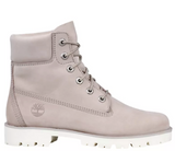 Timberland Womens Heritage Lite 6" Boots Shoes Pure Cashmere Nubuck Leather