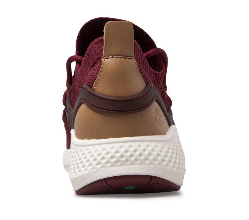 Timberland Mens Flyroam Go Knit Sneakers Shoes Runners Casual - Burgundy