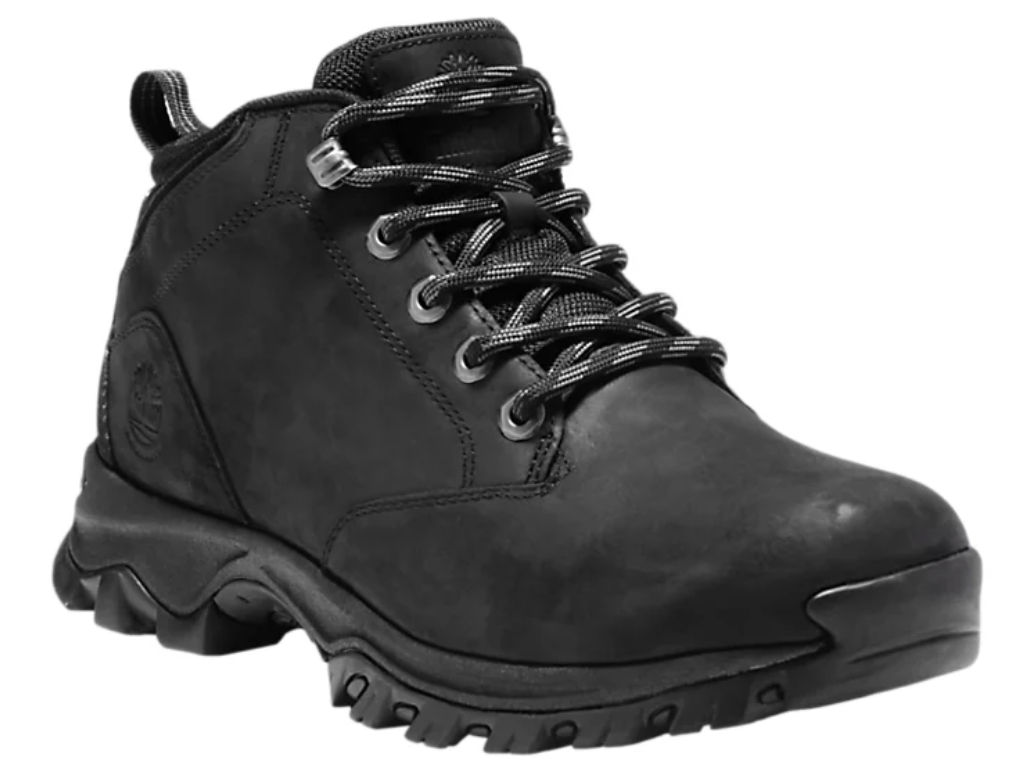 Timberland Mens Mt. Maddsen Waterproof Chukka Boots Ankle Shoes Full Grain Leather - Black