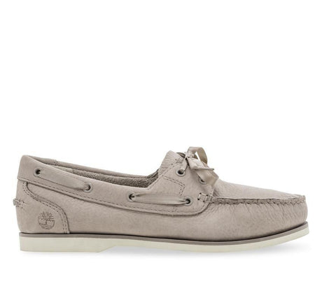 Timberland Womens Classic Boat Shoes Leather - Light Taupe Nubuck