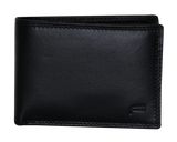 Futura Futura Mens Harrison RFID Genuine Leather Wallet - Black