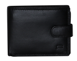 Futura Mens RFID Leather Fold Over Wallet - Black