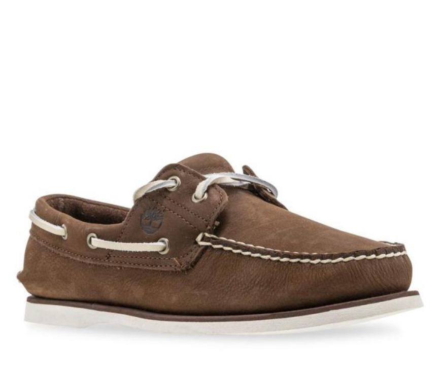 Timberland Mens Classic Boat Shoes Leather - Brown Nubuck