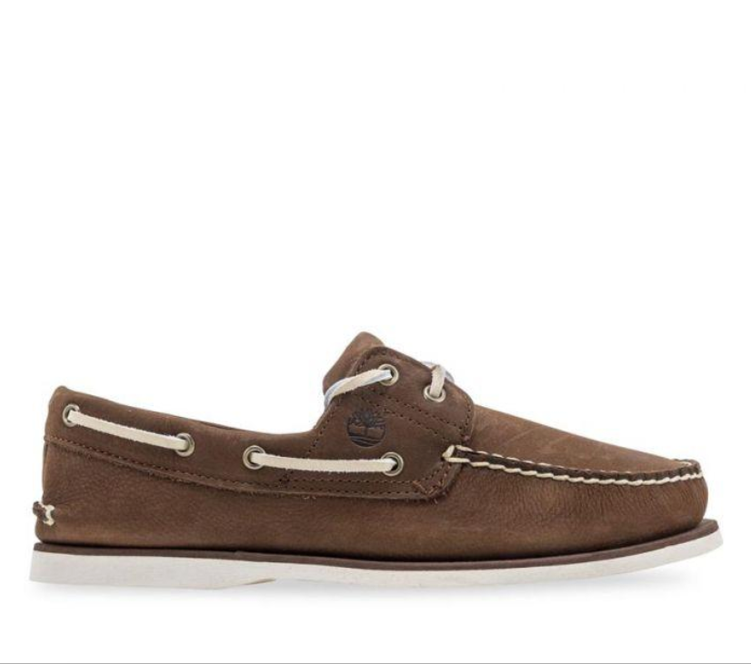 Timberland Mens Classic Boat Shoes Leather - Brown Nubuck