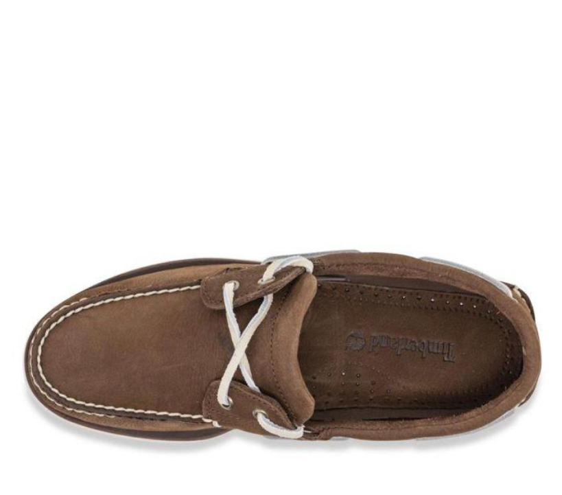 Timberland Mens Classic Boat Shoes Leather - Brown Nubuck