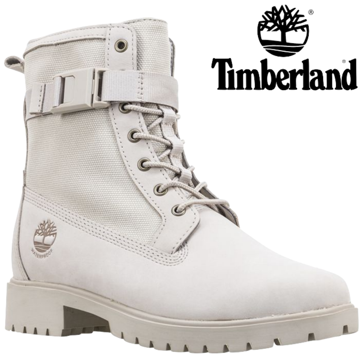 Timberland Womens Jayne Rebotle Waterproof Boots Shoes Winter Taupe Nubuck