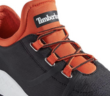 Timberland Mens Brooklyn Fabric Oxford Sneakers Shoes - Black Mesh with Orange