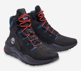 Timberland Mens Madbury Side Zip Waterproof Hikers Shoes - Black Nubuck w/ Blue