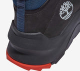 Timberland Mens Madbury Side Zip Waterproof Hikers Shoes - Black Nubuck w/ Blue