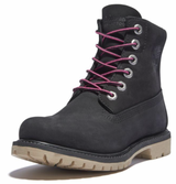 Timberland Womens Paninara Collarless 6-Inch Waterproof Boot - Black Nubuck