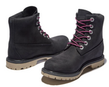 Timberland Womens Paninara Collarless 6-Inch Waterproof Boot - Black Nubuck