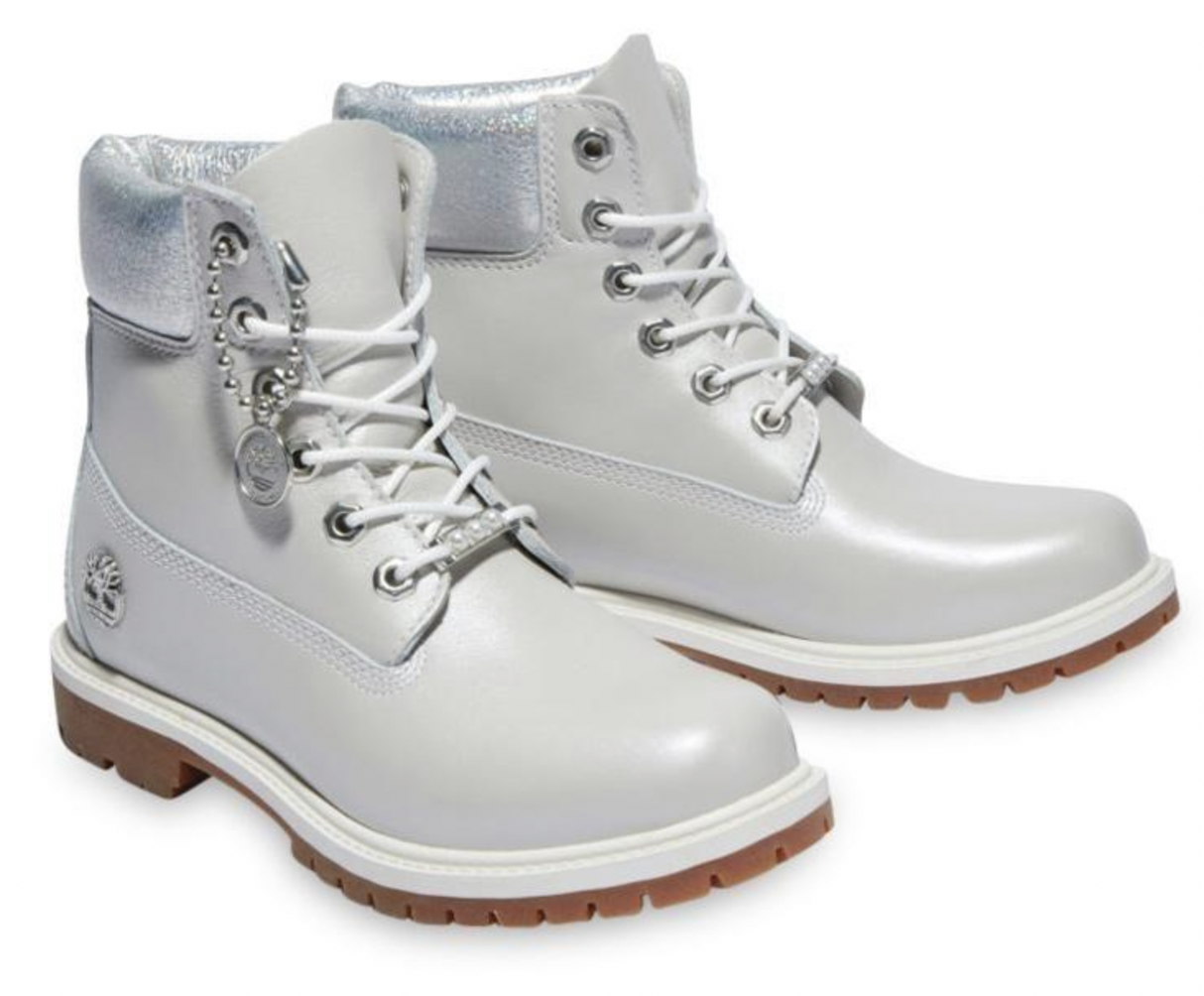 Timberland Womens Heritage 6 Inches Waterproof Winter Boot - Light Grey