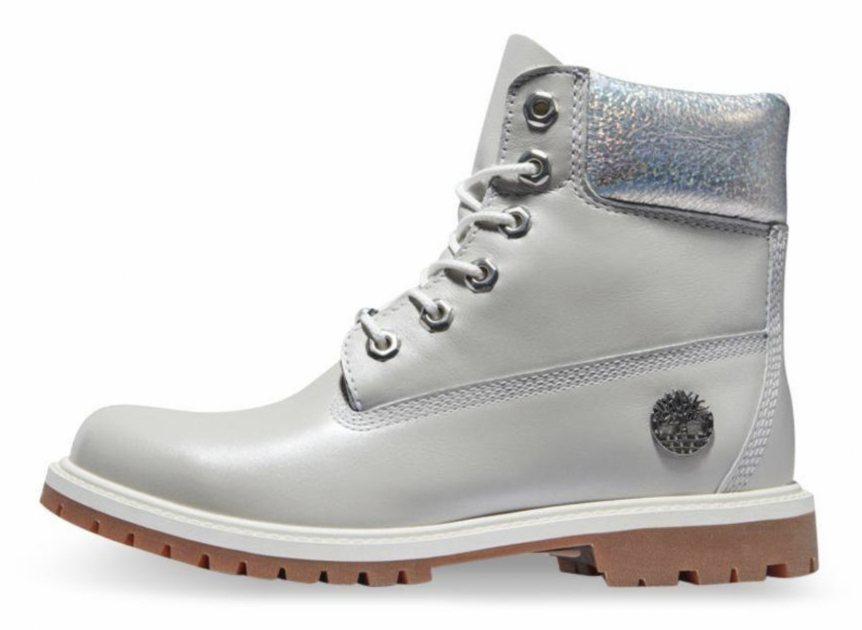 Timberland Womens Heritage 6 Inches Waterproof Winter Boot - Light Grey