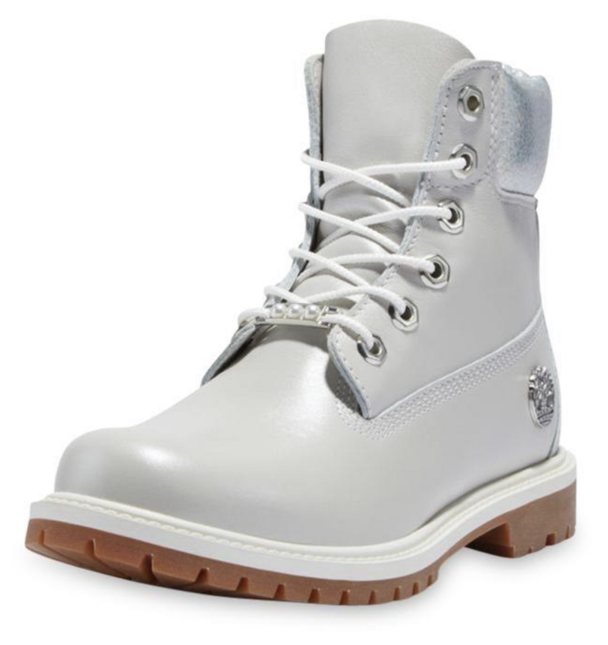 Timberland Womens Heritage 6 Inches Waterproof Winter Boot - Light Grey