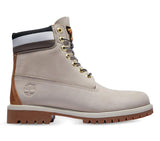 Timberland Mens 6-Inch Heritage Cupsole Boot Leather - Lt Tpe Nubuck with Black