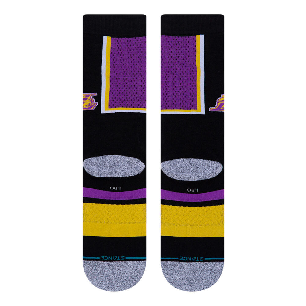 Stance Mens Lakers Shortcut 2 Los Angeles Socks Basketball NBA - Purple