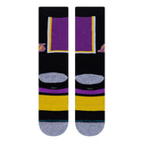 Stance Mens Lakers Shortcut 2 Los Angeles Socks Basketball NBA - Purple