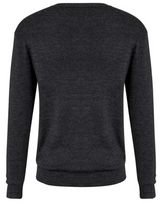 Mens Advatex Varesa Wool Pullover Jumper Cardigan V Neck - Charcoal