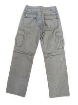 Mens 100% Cotton Cargo Pants Relaxed Easy Fit Straight Leg in Khaki