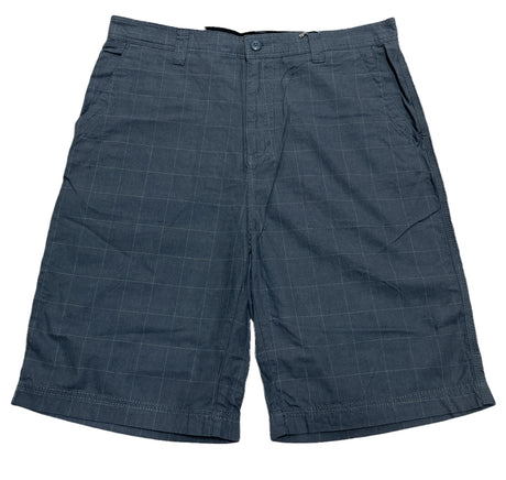 Mens 100% Cotton Summer Shorts - Check Grey