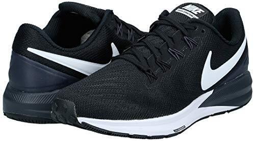 Nike Womens Running Walking Athletic Trainers Casual Sneakers Shoes - Black/White Gridiron