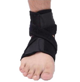 AXIGN Medical Ankle Support Brace Corrector Strap Elastic Adjustable Compression - Black