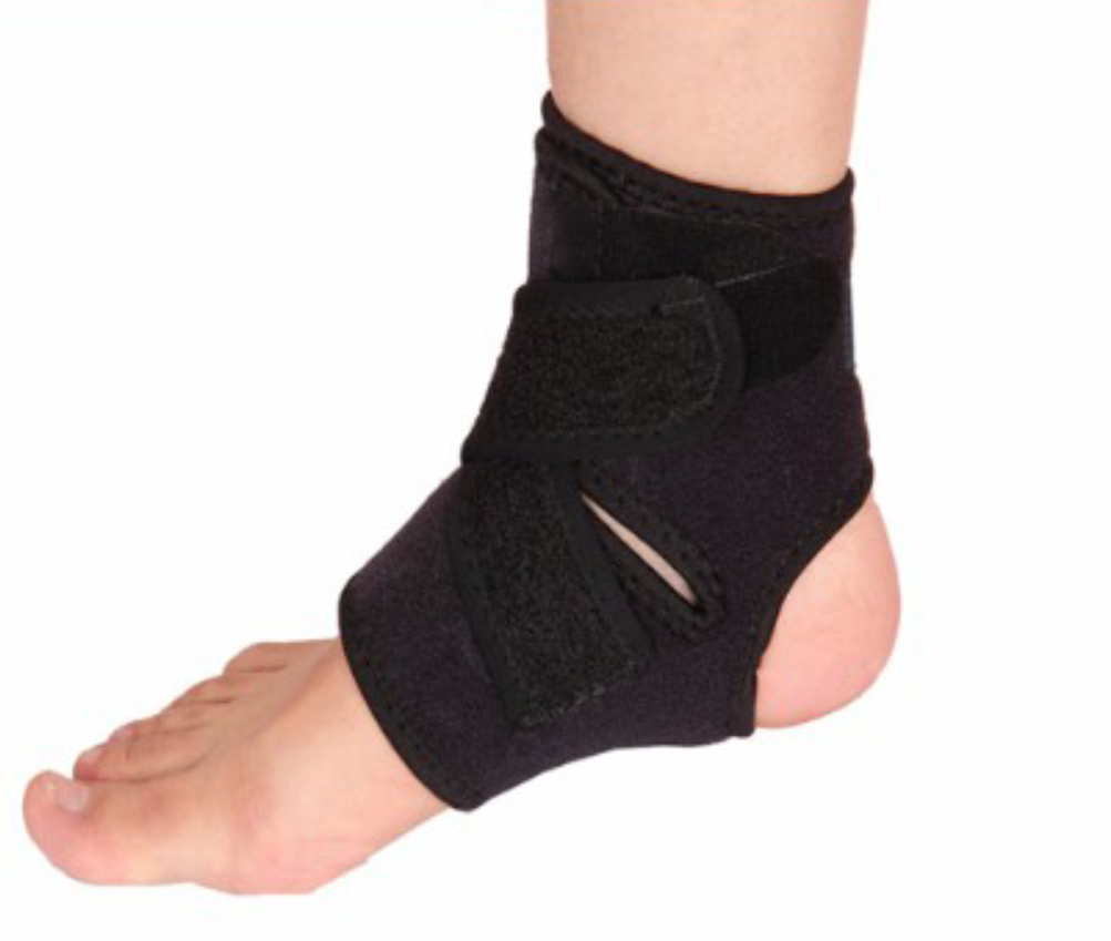 AXIGN Medical Ankle Support Brace Corrector Strap Elastic Adjustable Compression - Black