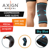 AXIGN Medical Compression Knee Sleeve Support Brace Strap Patella Protector - L/XL