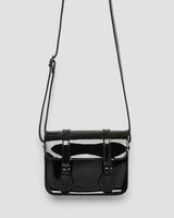 Dr Martens Womens Crossbody Bag 7 inch Satchel Patent Leather - Black