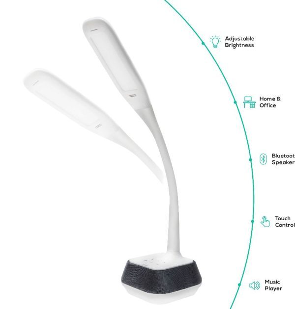 Mbeat Activiva Led Desk Lamp w/ Bluetooth Speaker Led Warm Cool Touch Sensitive