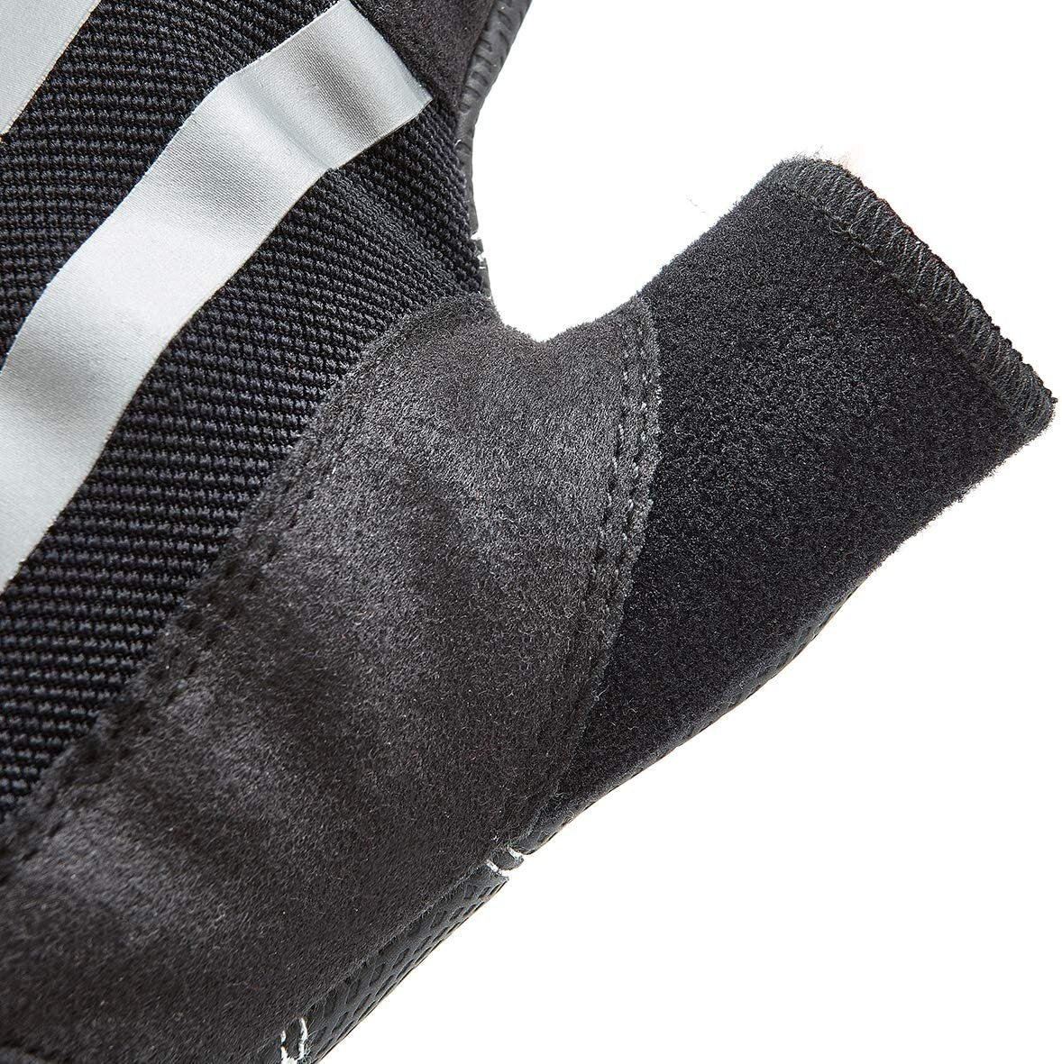 Adidas Elite Gloves Weight Lifting Gym Workout Training Grip Gym Sports - Black/Silver