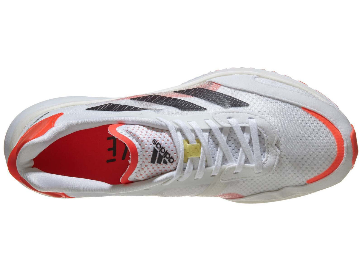 Adidas Mens Adizero Boston 10 Shoes Runners Sneakers - White/Black/Red