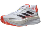 Adidas Mens Adizero Boston 10 Shoes Runners Sneakers - White/Black/Red