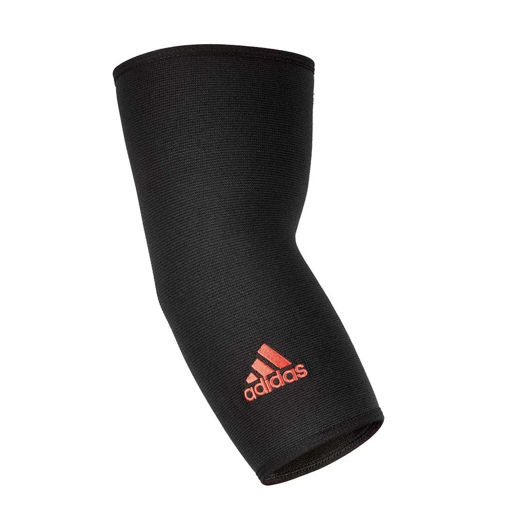 Adidas Elbow Support Compression Sleeve Joint Support Brace - Black/Red