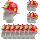 12x FIREMAN HAT Firemans Helmet Costume Dress Up Party Halloween Cap Bulk