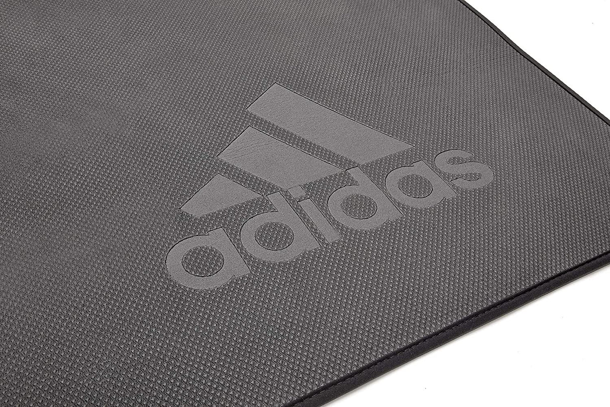 Adidas Professional Yoga Mat Exercise Training Floor Gym Fitness Judo Pilates - Black