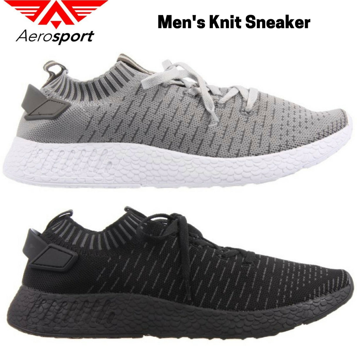 AEROSPORT Razor Knit Mesh Runners Fabric Sneaker Gym Running Breathable Athletic