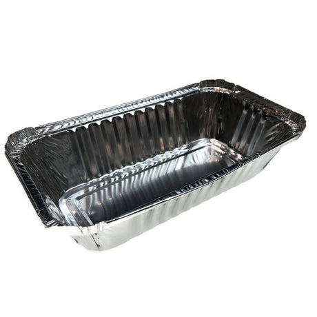 144x ALUMINIUM FOIL CONTAINERS WITH LIDS Large Tray BBQ Takeaway Roasting 20cm*11cm*5cm