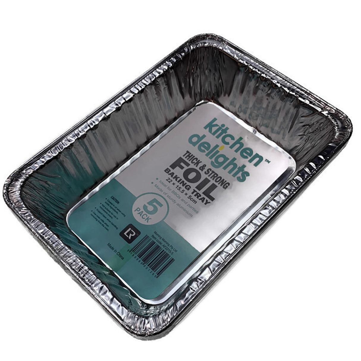 120x ALUMINIUM FOIL BAKING Trays Containers BBQ Takeaway Roasting 22cm*15.5cmx*5cm