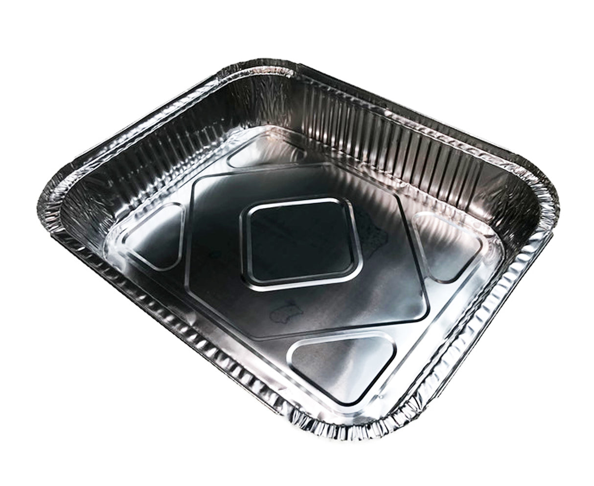 160x ALUMINIUM FOIL CONTAINERS WITH LIDS Large Tray BBQ Roasting Dish Takeaway 32cm*26cm*6.3cm