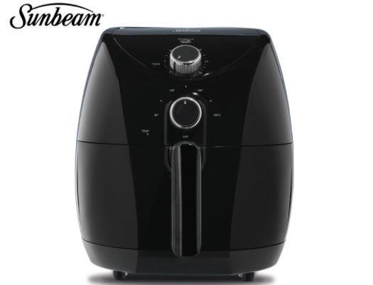 Sunbeam 3L Copper Infused Dura Ceramic Air Fryer - Black