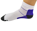 AXIGN Medical Compression Running Socks Unisex  - Purple/White